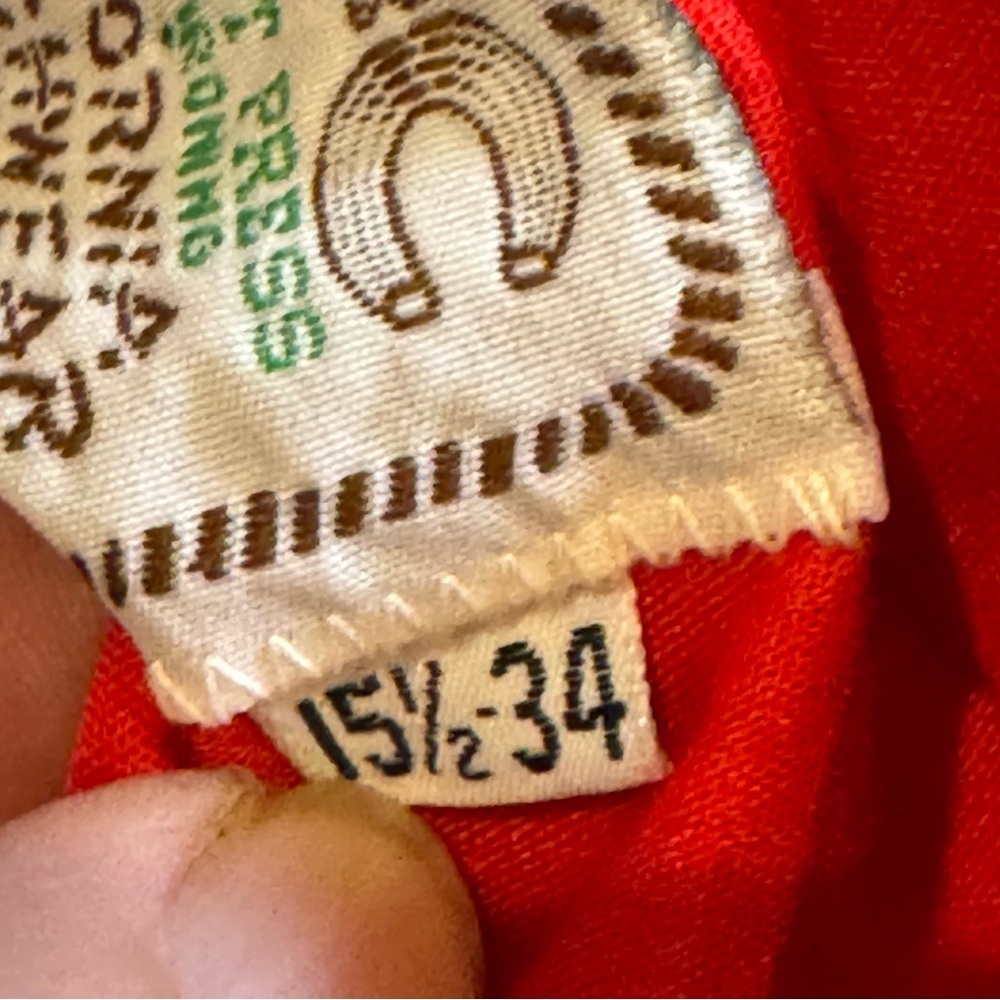 Vintage H Bar C Western Red Pearl Button Men’s Shirt 15 1/2 - 34 California - Picture 6 of 6